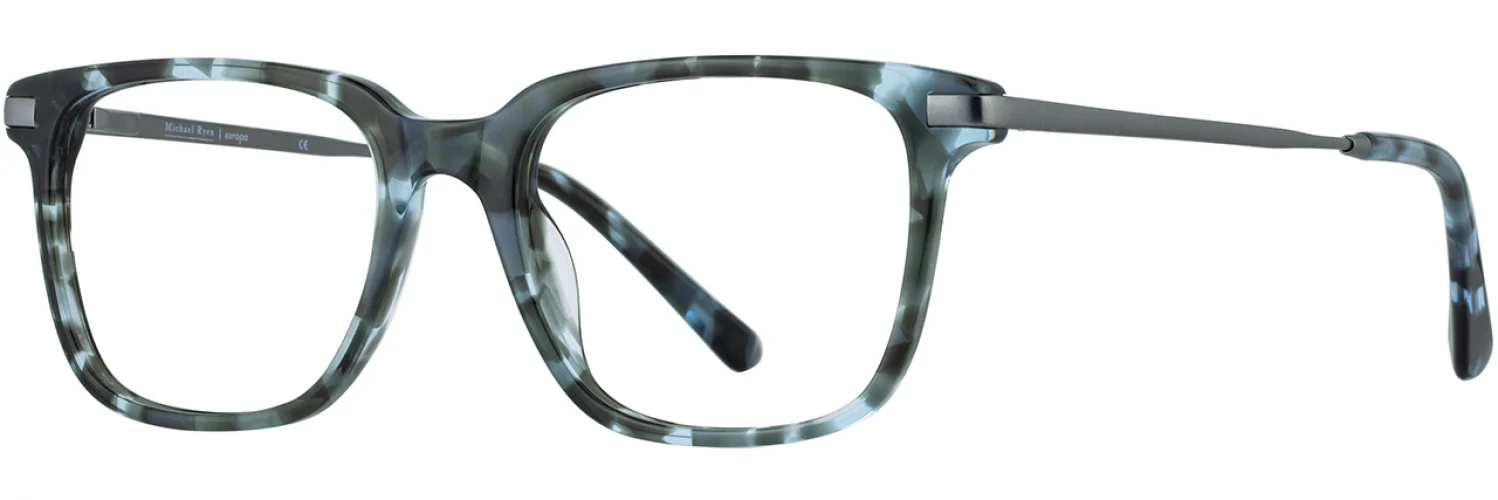 Michael Ryen MR-344 C3 Eyeglasses Blue Tortoise 51mm Men