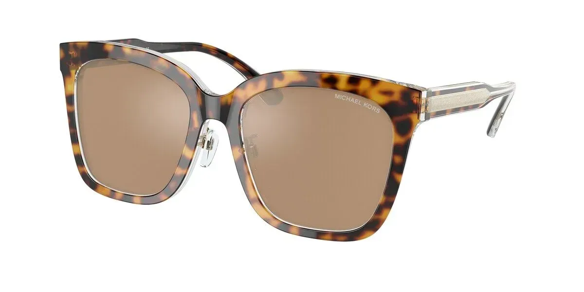 Michael Kors MK2163F SAN MARINO 31027P Sunglasses Dark Tortoise/clear 55mm Women