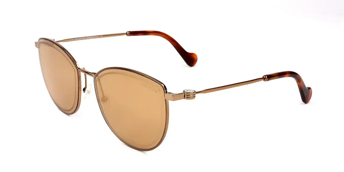 Moncler ML0085F 34G Sunglasses Shiny Light Bronze 58mm Women