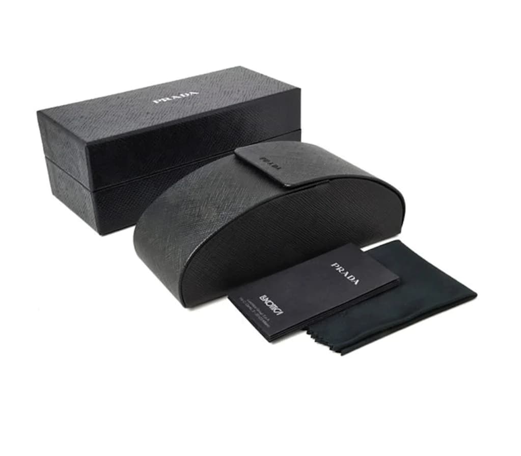 Prada SPRA21-F 16K-08Z Sunglasses Black 145mm Men _Case