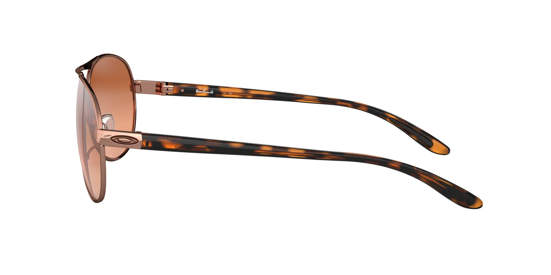 Oakley Feedback OO4079 0814 Sunglasses Gold 59mm Women 3