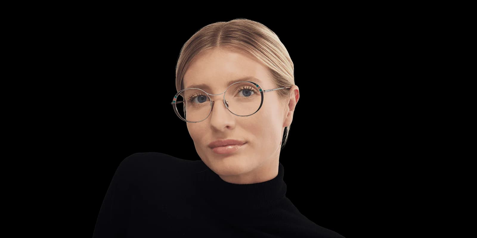 Nathalie Blanc Florence C399 Eyeglasses Gold Grey 50mm Women 2