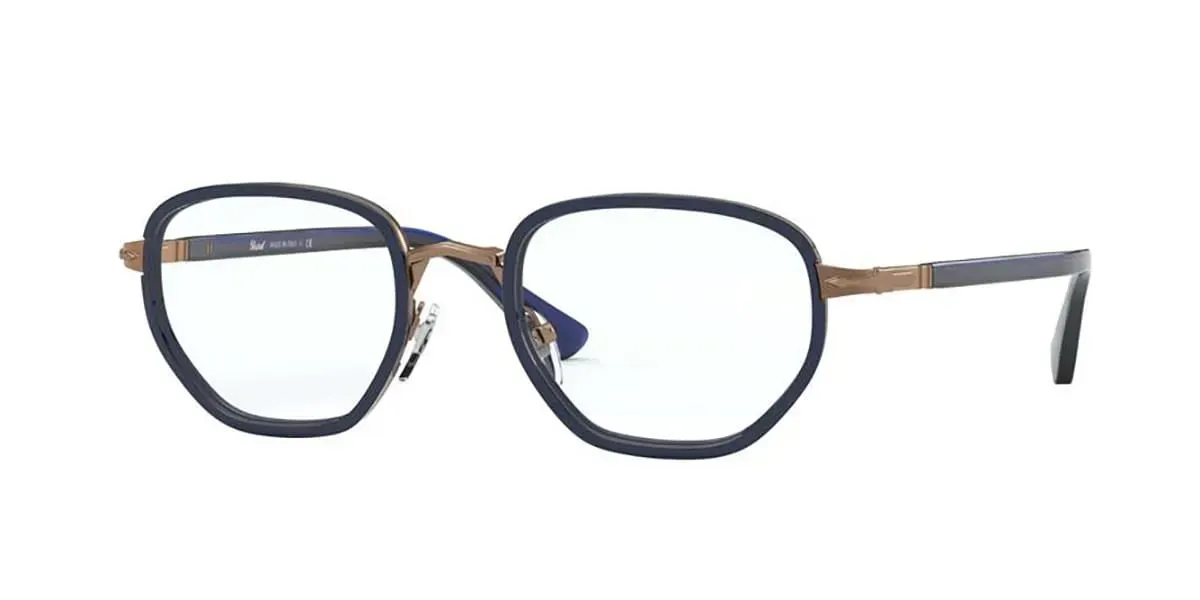 Persol PO2471V Eyeglasses Copper Brown/blue 48mm Men