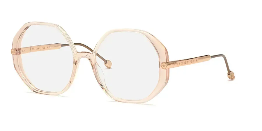 Philipp Plein VPP053S 09AH Eyeglasses Transparent Brown 56mm Women