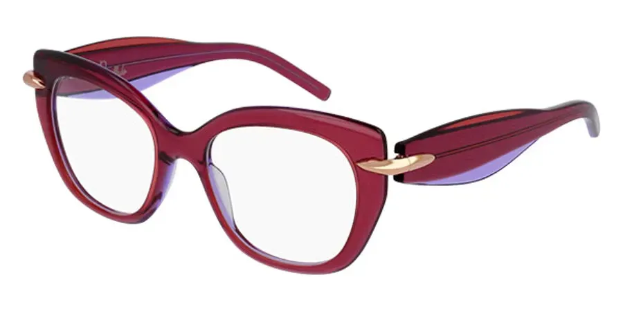 Pomellato PM0006OA 003 Eyeglasses Red 52mm Women
