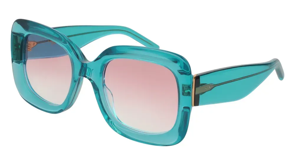 Pomellato PM0042S 004 Sunglasses Light Blue 53mm Women