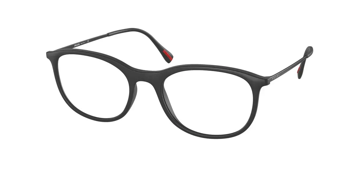 Prada 0PS06NV DG01O1 Eyeglasses Black Rubber 53mm Men