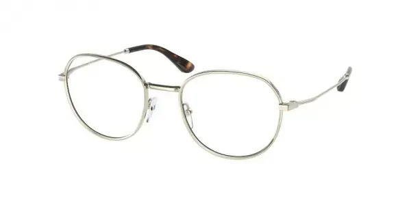 Prada 0PR65WV ZVN1O1 Eyeglasses Pale Gold 49mm Women