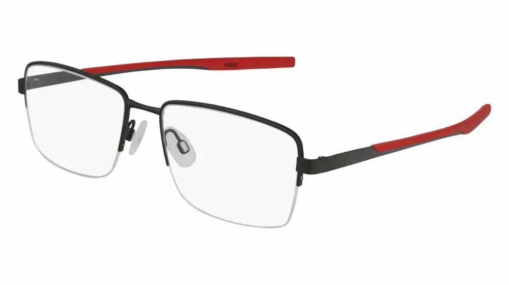 Puma PU0236O 002 Eyeglasses Ruthenium 56mm Men