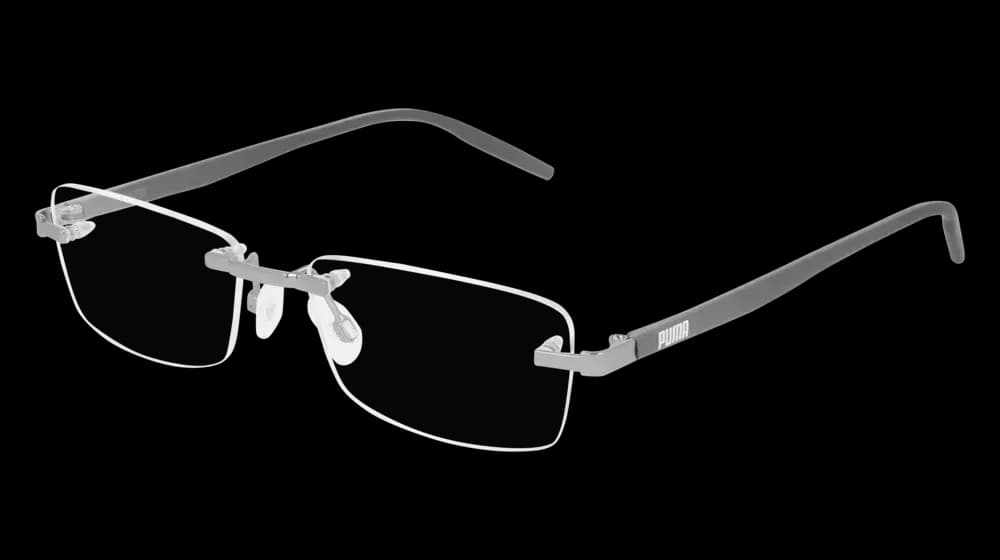 Puma PE0142O 004 Eyeglasses Ruthenium Grey 53mm Unisex