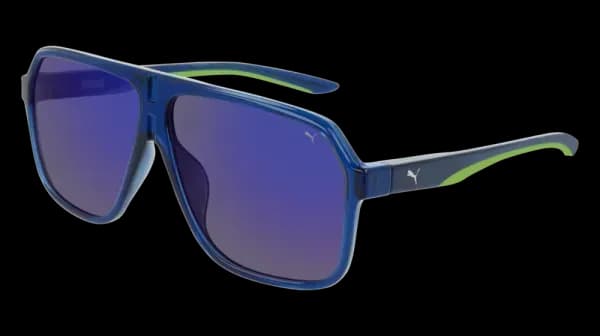 Puma PU0194S 004 Sunglasses Blue 61mm Men