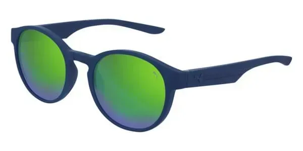 Puma PU0195S 003 Sunglasses Blue 49mm Unisex