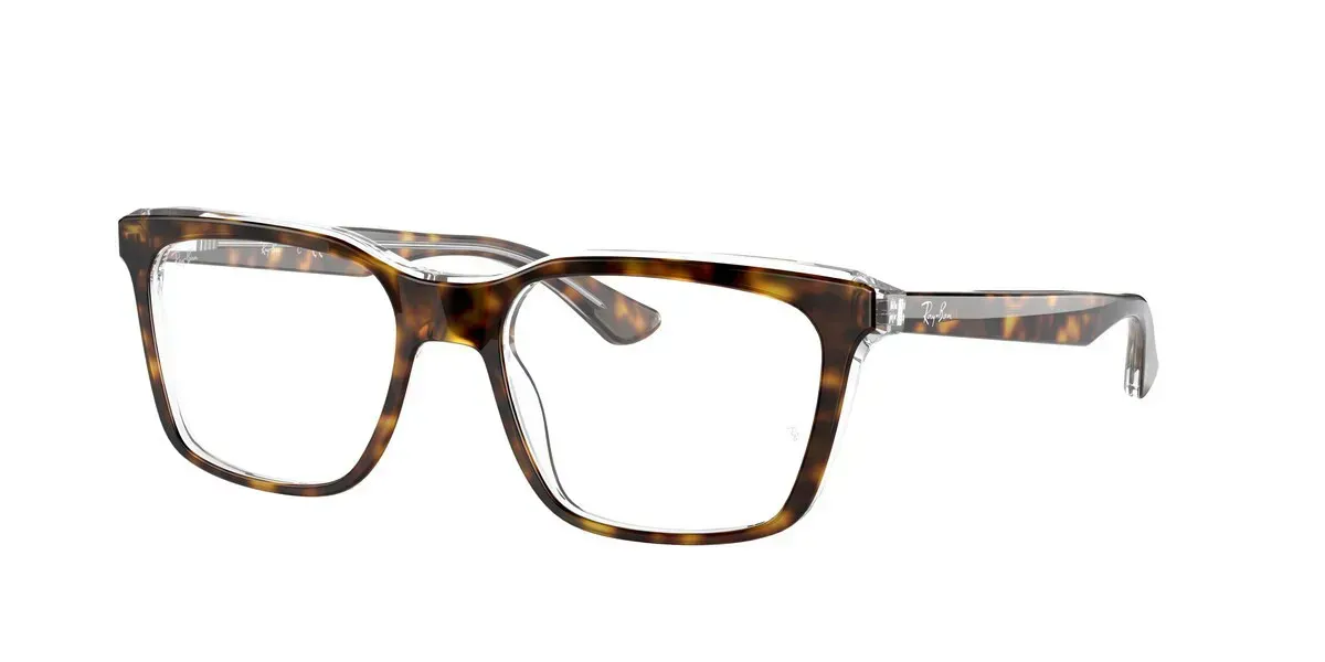 Ray-Ban 0RX5391F 5082 Eyeglasses Havana On Transparent 53mm Unisex