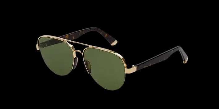 Retrosuperfuture Air RY0 Sunglasses Gold 61mm Unisex