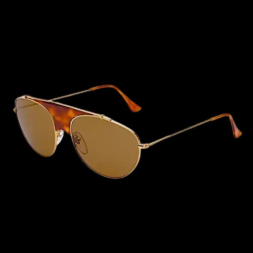 Retrosuperfuture Leon 03K Sunglasses Havana / Gold 60mm Unisex