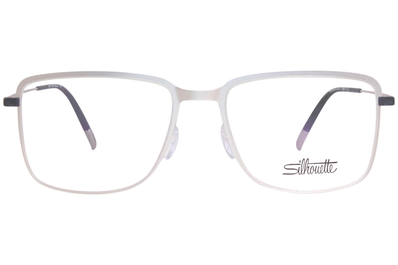 Silhouette Lite Wave 5534 7000 Eyeglasses Smooth Rhodium 54mm Unisex 2