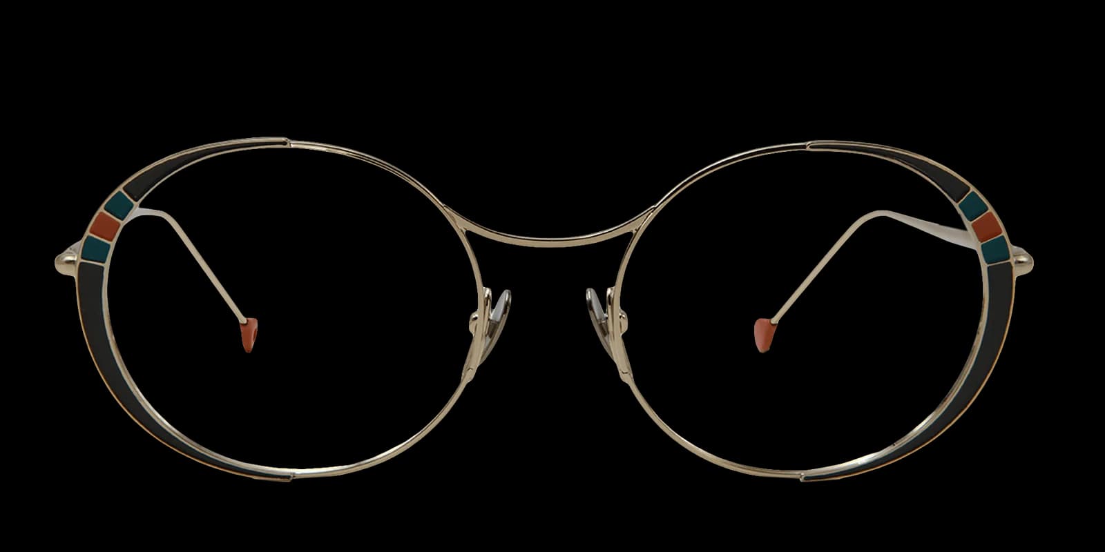 Nathalie Blanc Florence C399 Eyeglasses Gold Grey 50mm Women 3