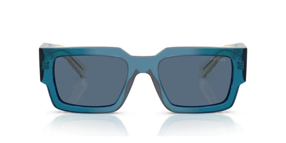 Prada 0PR B17S 24F80S Sunglasses Transparent Blue 54mm Men 2
