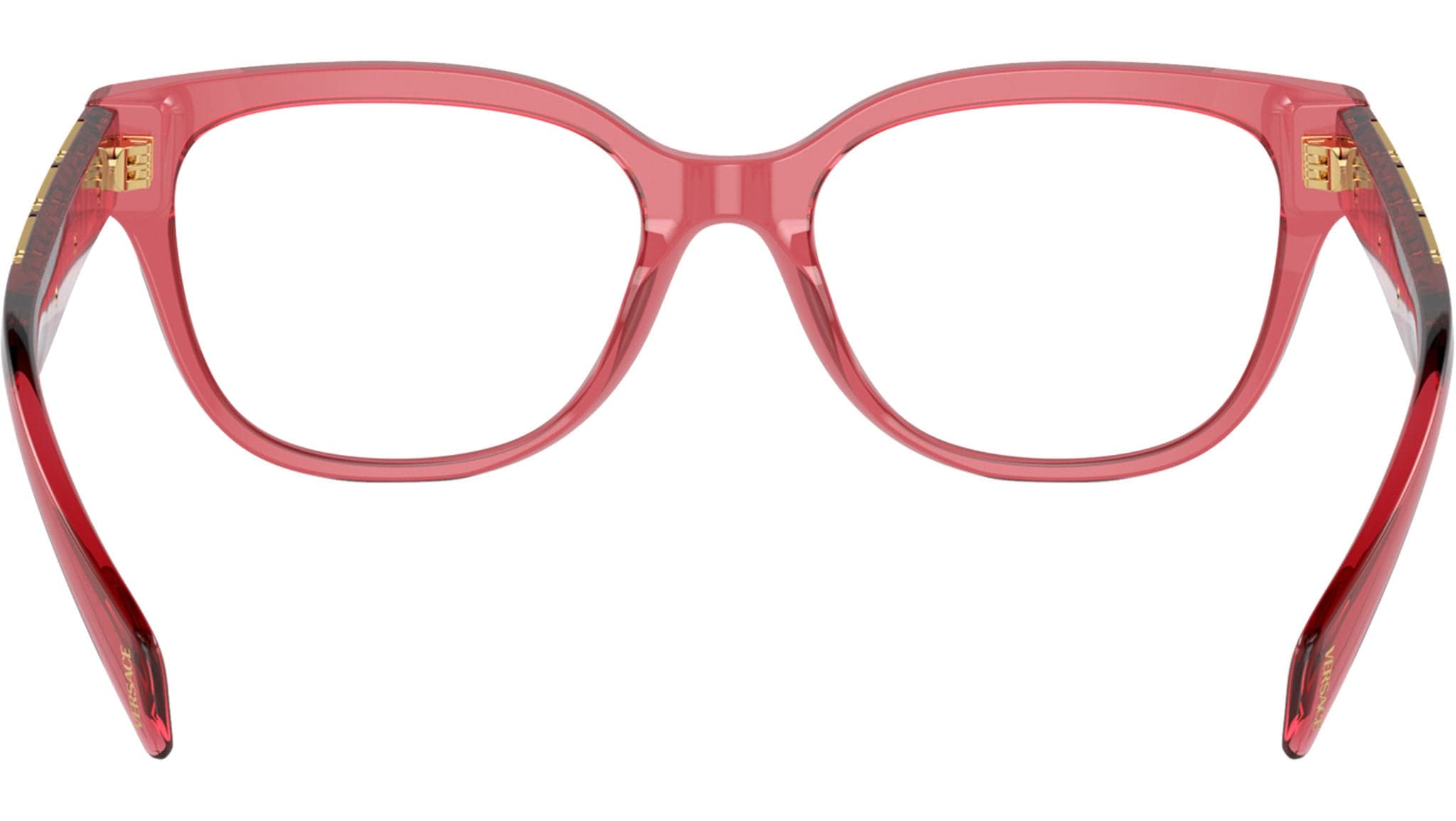 Versace 0VE3338 5409 Eyeglasses Transparent Red 52mm Women 4