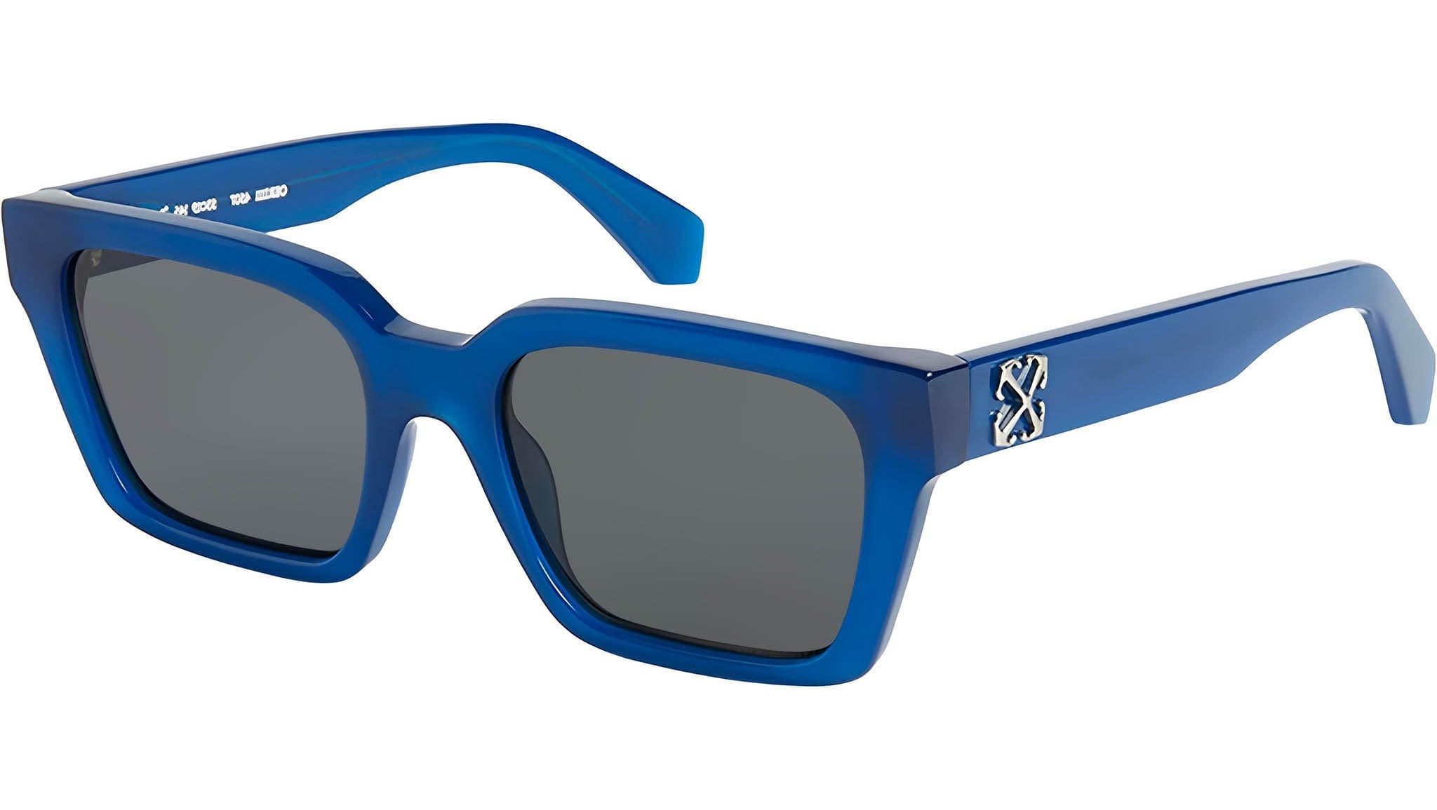 Off White BRANSON OERI111S24PLA0014507 Sunglasses Blue 53mm Unisex