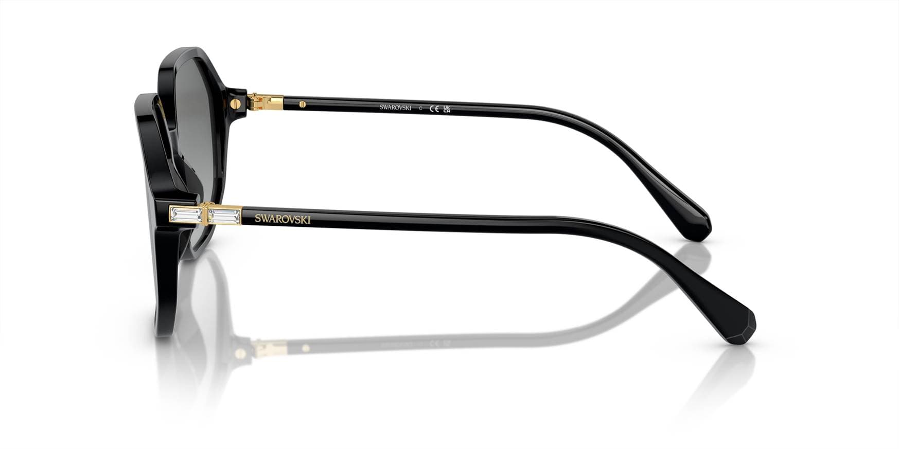 Swarovski SK6003 100111 Sunglasses Black 57mm Women 4