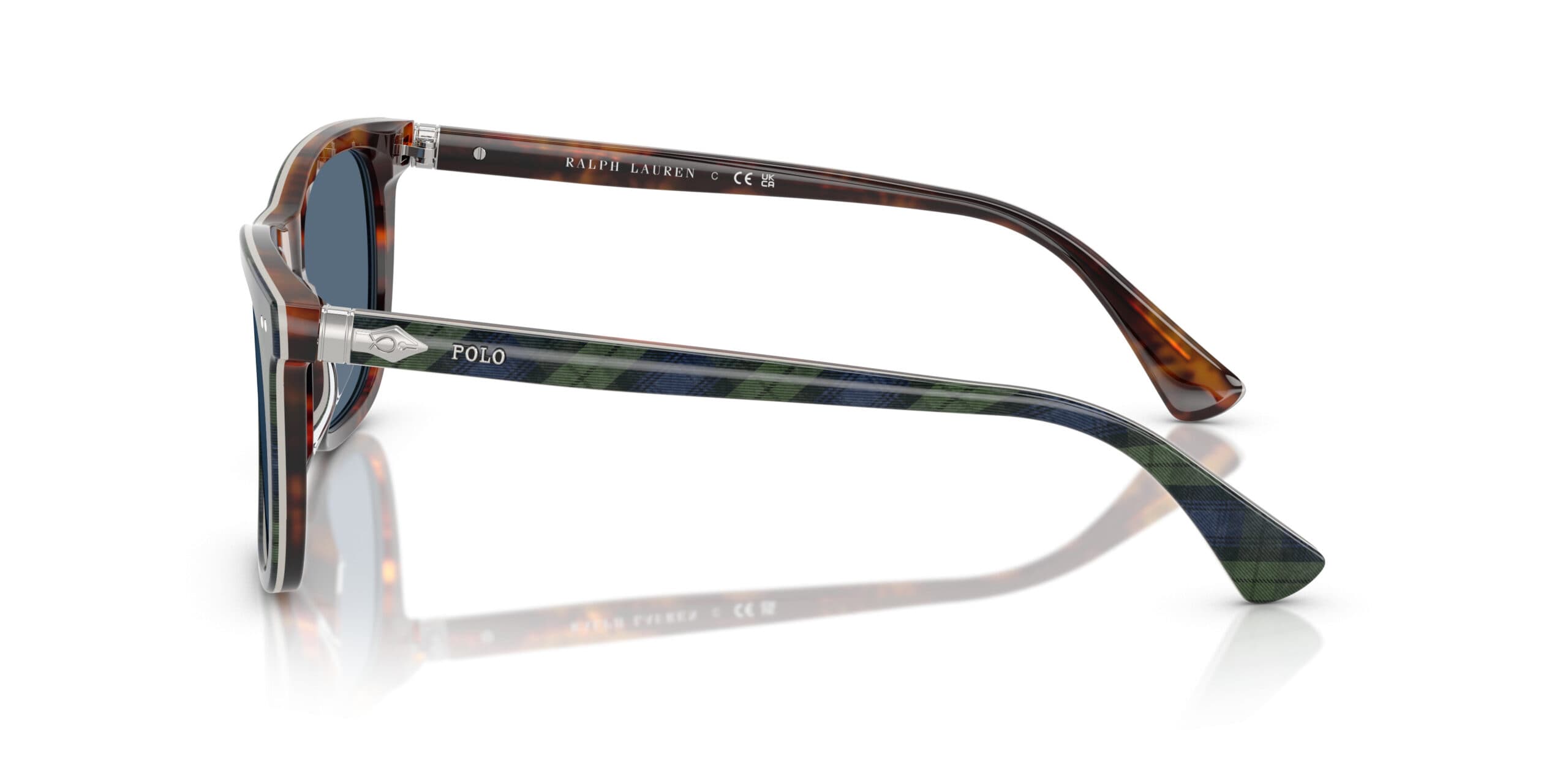 Polo Ralph Lauren 0PH4220U 562180 Sunglasses Shiny Tartan Blue 55mm Men 3