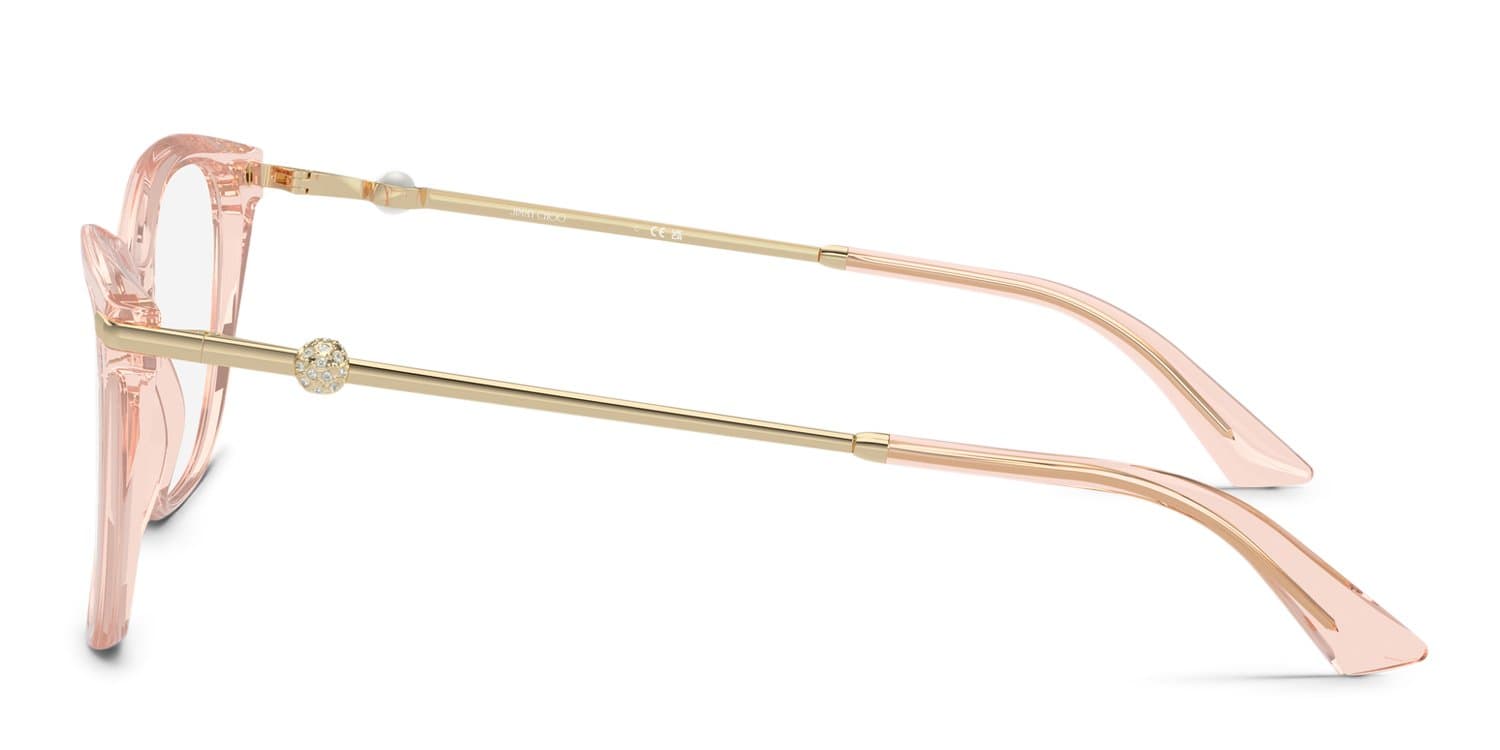 Jimmy Choo 0JC3007HB 5034 Eyeglasses Transparent Pink 52mm Women 3