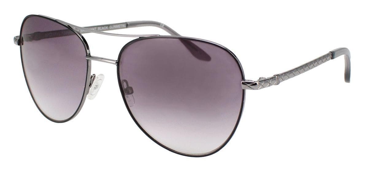 BCBGMAXAZRIA Brilliant Sunglasses Black Gunmetal 53mm Women