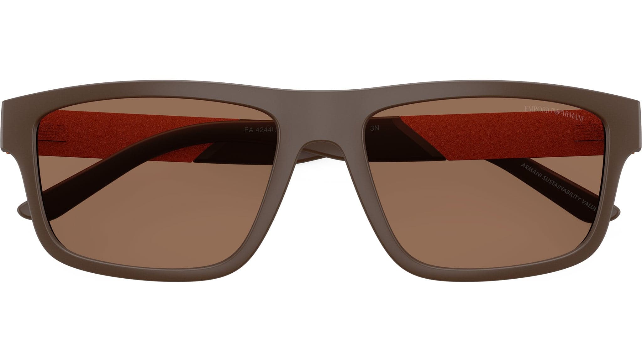 Emporio Armani 0EA4244U 624373 Sunglasses Matte Brown 57mm Men 5