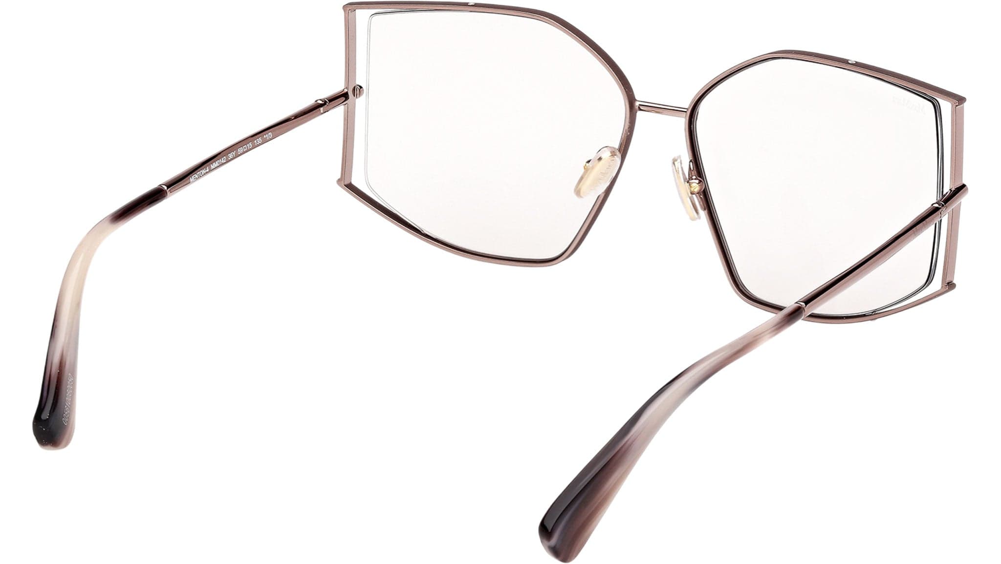 Max Mara MM0142 36Y Sunglasses Shiny Dark Bronze 59mm Women 5