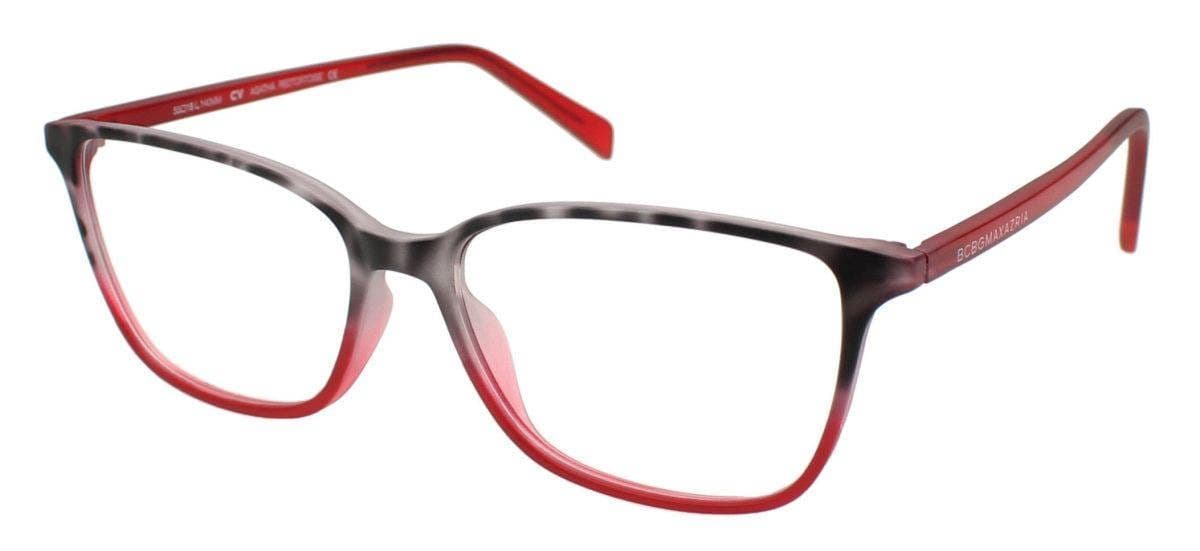 BCBGMAXAZRIA Agatha Eyeglasses Red Tortoise 53mm Unisex