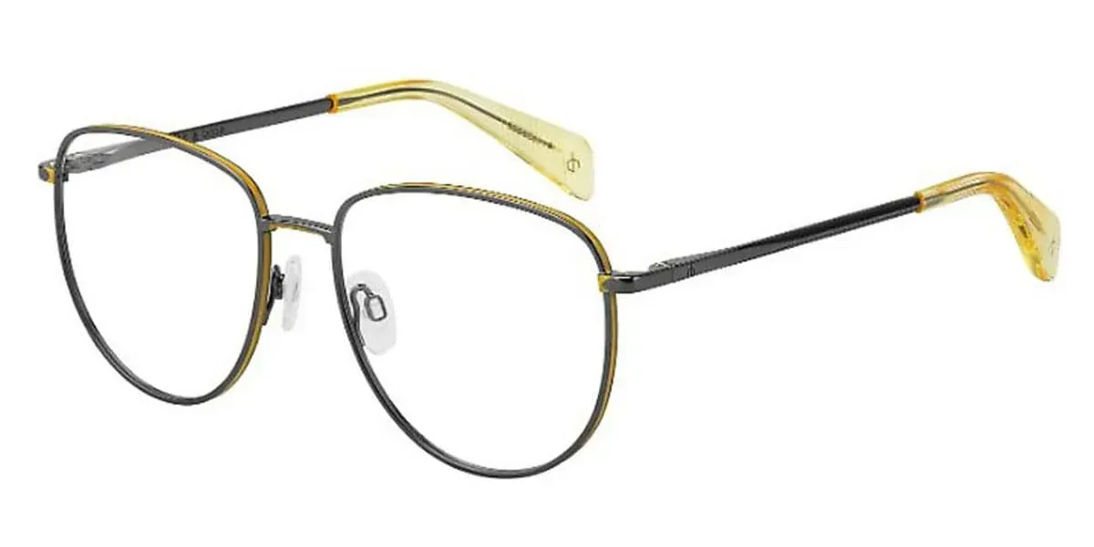 Rag & Bone RNB7017 KJ1 Eyeglasses Ruthenium 56mm Unisex