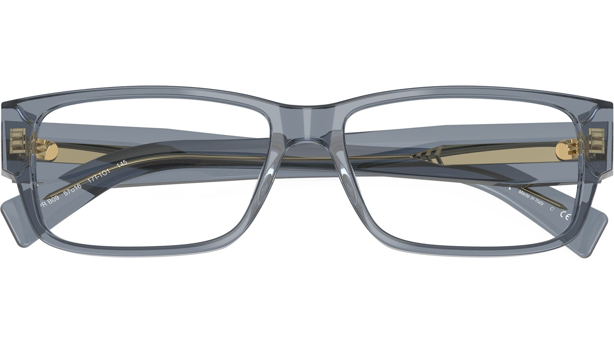 Prada 0PR B09V 17T1O1 Eyeglasses Transparent Ocean (blue) 55mm Men 5