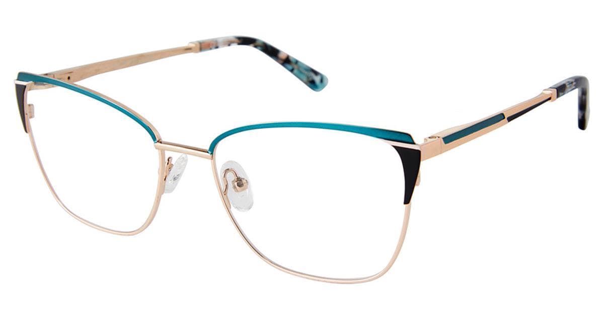 Ann Taylor AT109 C03 Eyeglasses Matte Teal 53mm Women