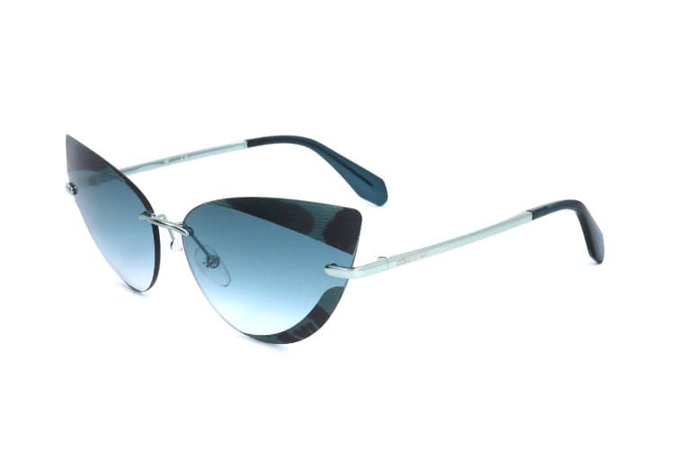 Adidas OR0016 84W Sunglasses Shiny Light Blue 64mm Women