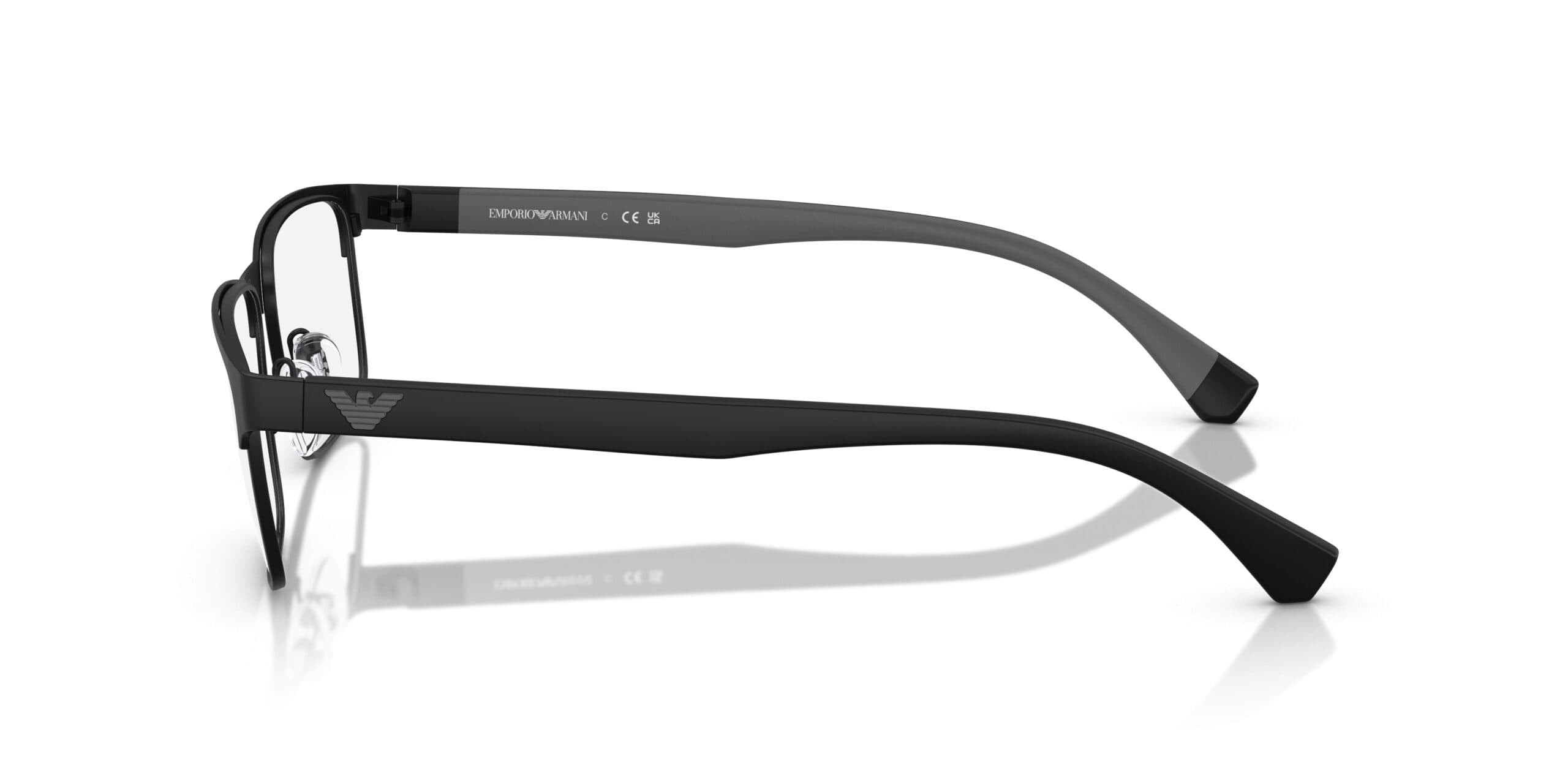 Emporio Armani 0EA1105 3014 Eyeglasses Matte Black 56mm Men 2