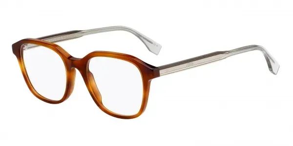Fendi FFM0077 086 Eyeglasses Light Havana 51mm Men