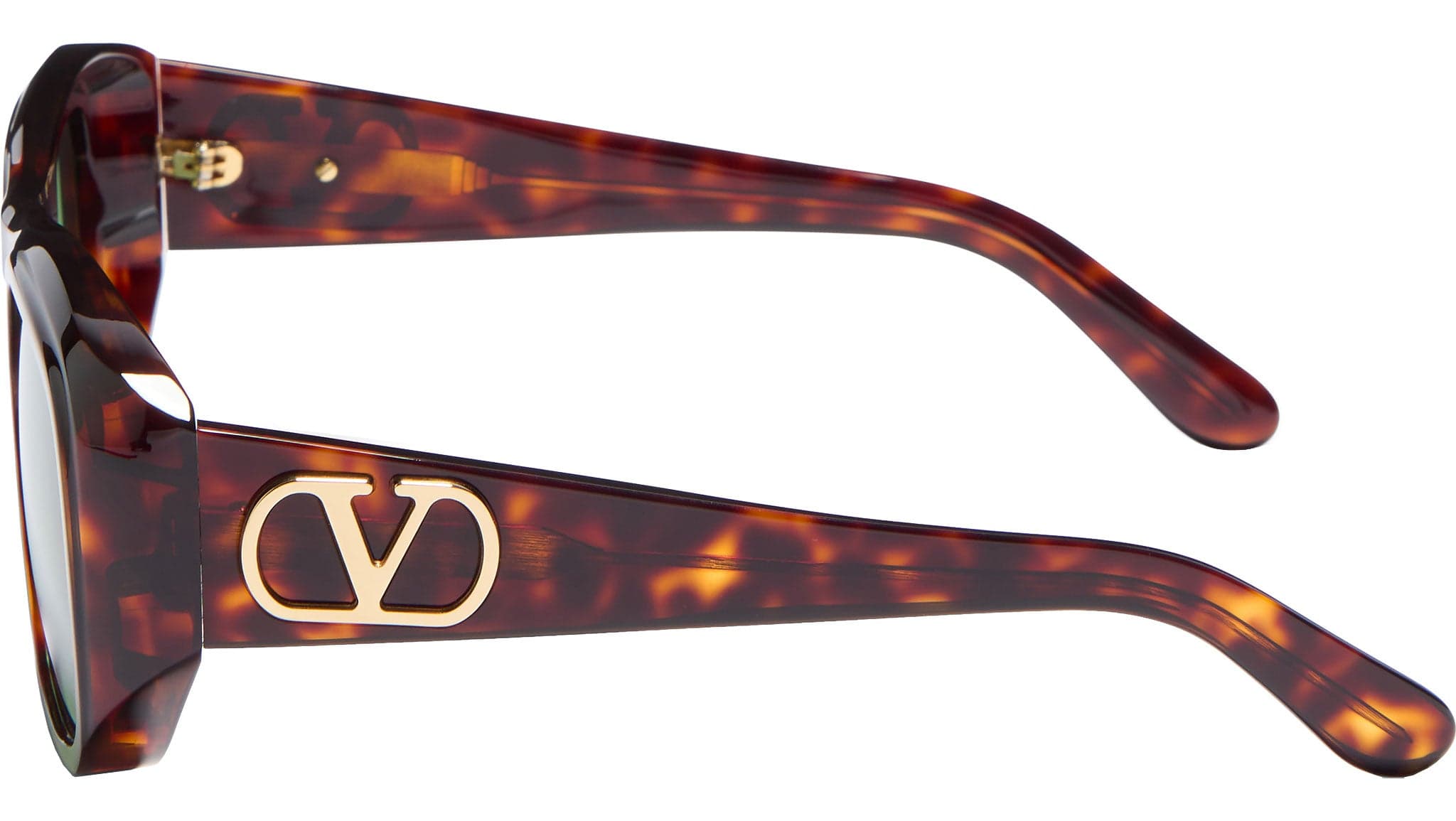 Valentino VLS-179 179B Sunglasses Havana 55mm Unisex 3