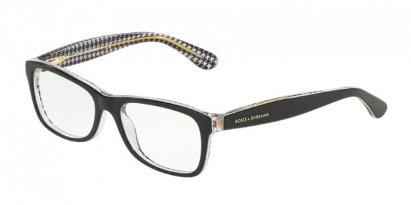Dolce & Gabbana DG3231 3080 Eyeglasses Black Clear 48mm Women