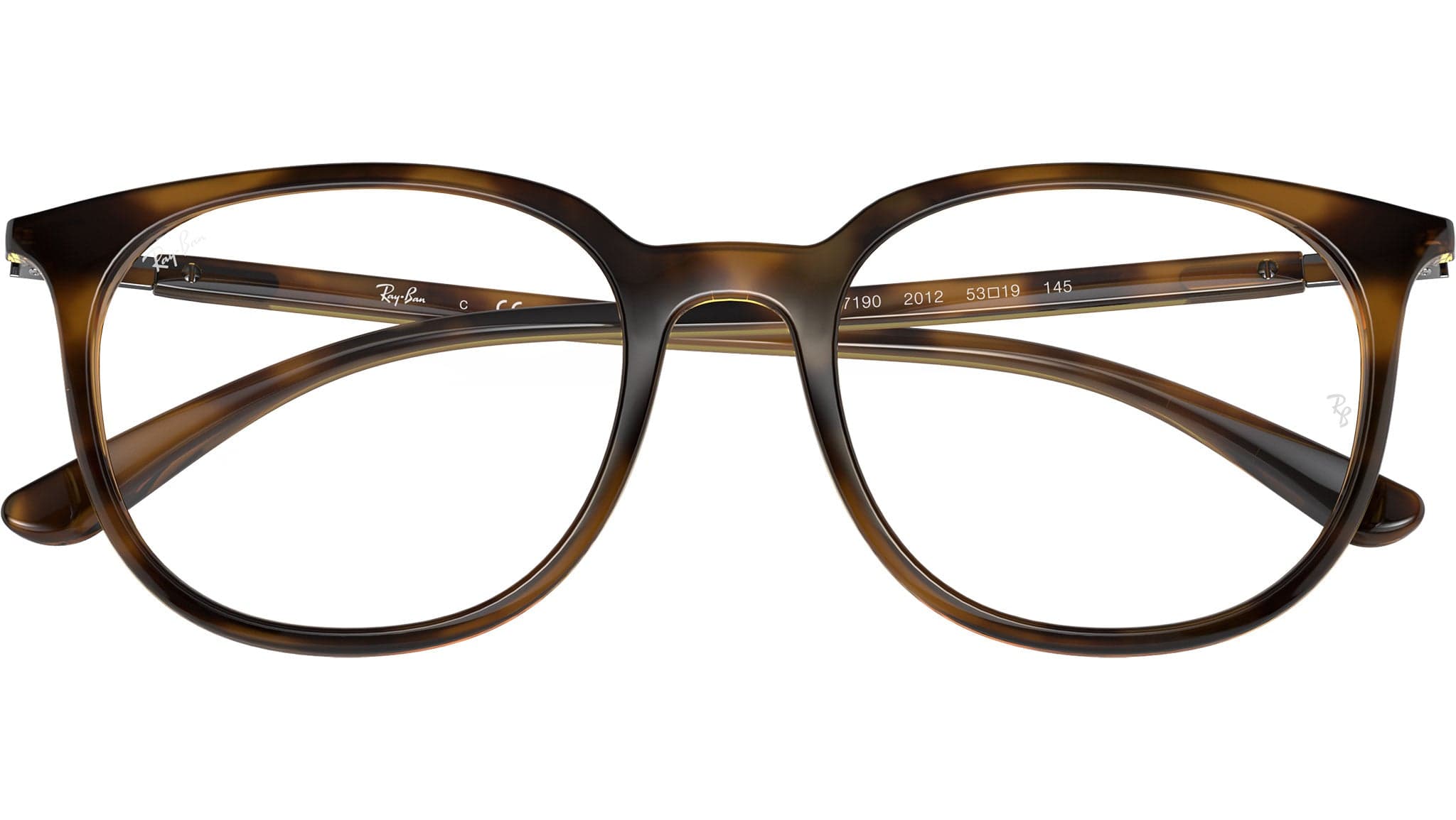 Ray-Ban RB7190 2012 6KB47J0A Eyeglasses Brown 51mm Unisex 5