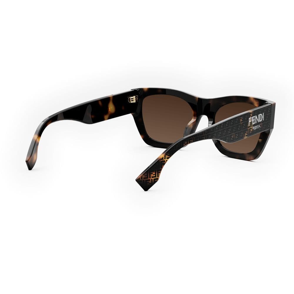 Fendi FE40100I 55E Sunglasses Coloured Havana 53mm Women 6
