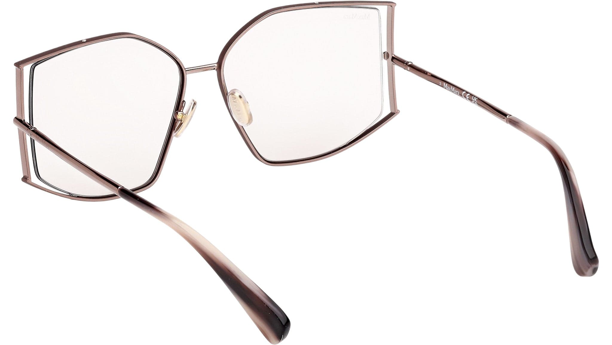 Max Mara MM0142 36Y Sunglasses Shiny Dark Bronze 59mm Women 4