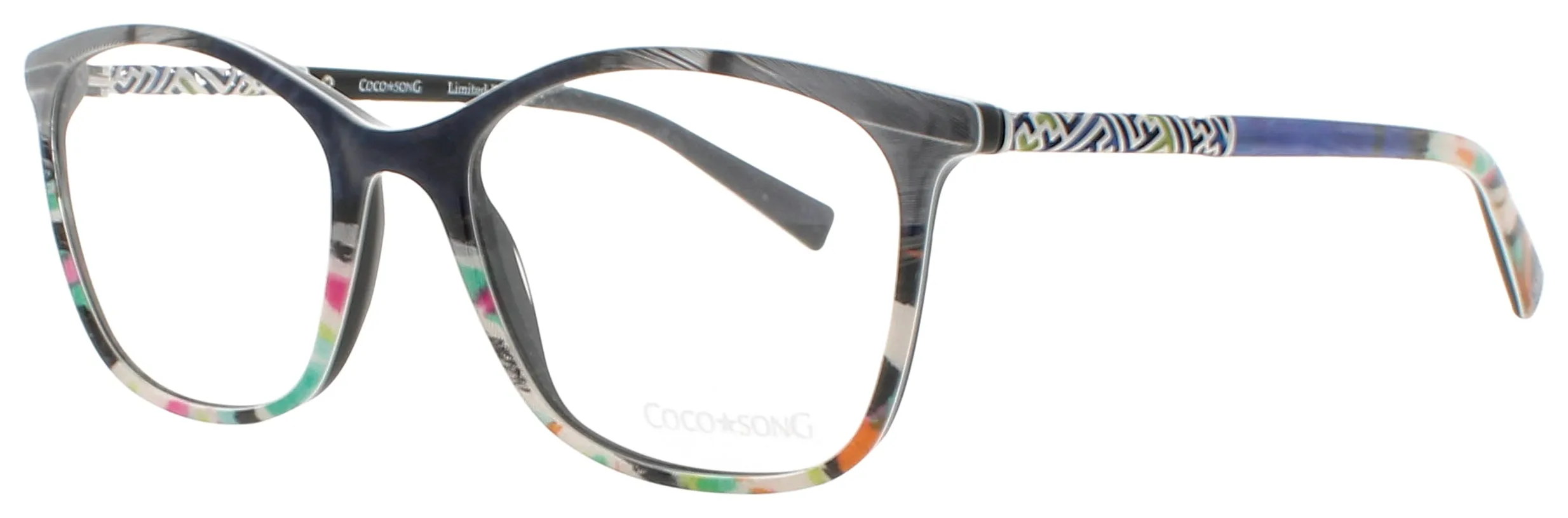 Coco Song LITTLE QUEEN C04 Eyeglasses Blue Red 54mm Women