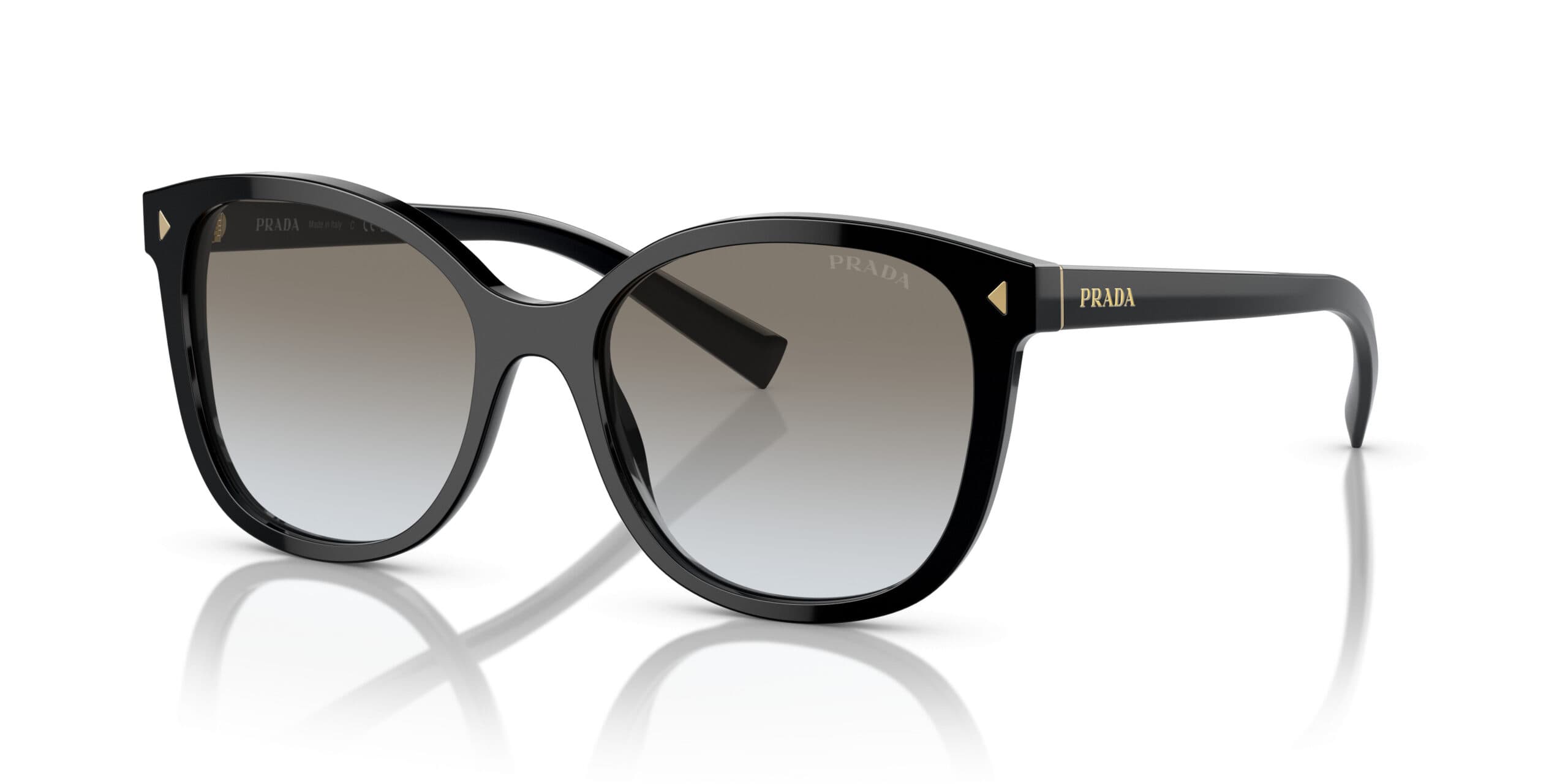Prada PR22ZS 1AB0A7 Sunglasses Black 53mm Women
