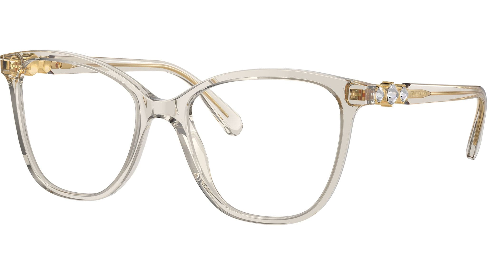 Swarovski 0SK2020 3003 Eyeglasses Transparent Beige 52mm Women
