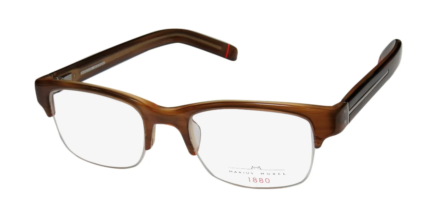 Morel 1913m vi027 Eyeglasses Striped Brown 49mm Unisex