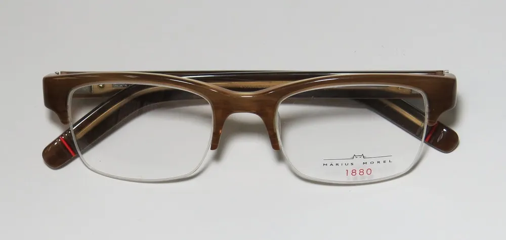 Morel 1913m vi027 Eyeglasses Striped Brown 49mm Unisex 2