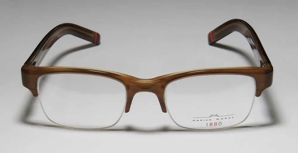 Morel 1913m vi027 Eyeglasses Striped Brown 49mm Unisex 3