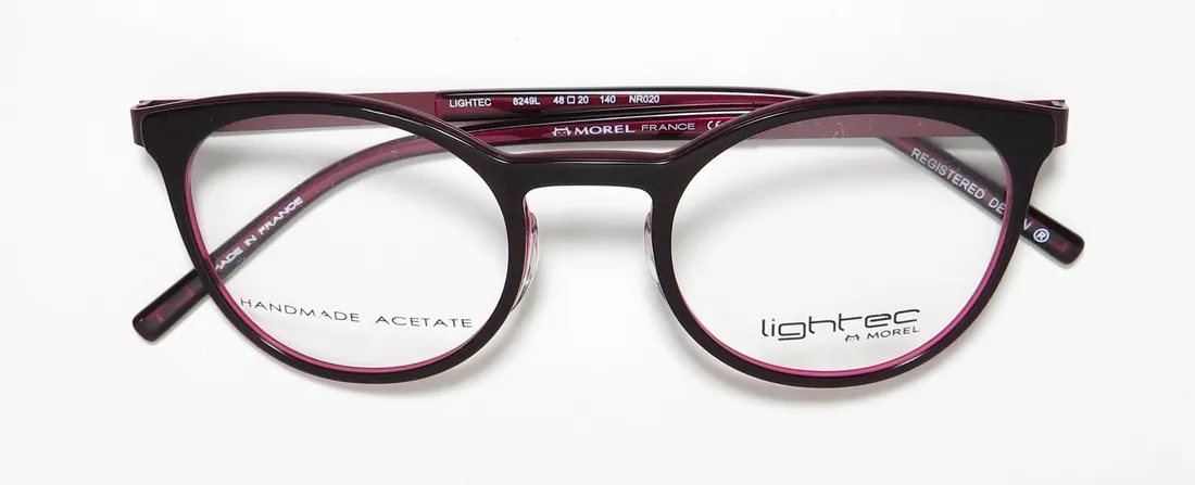 Lightec 8249l nr020 Eyeglasses Black 48mm 2