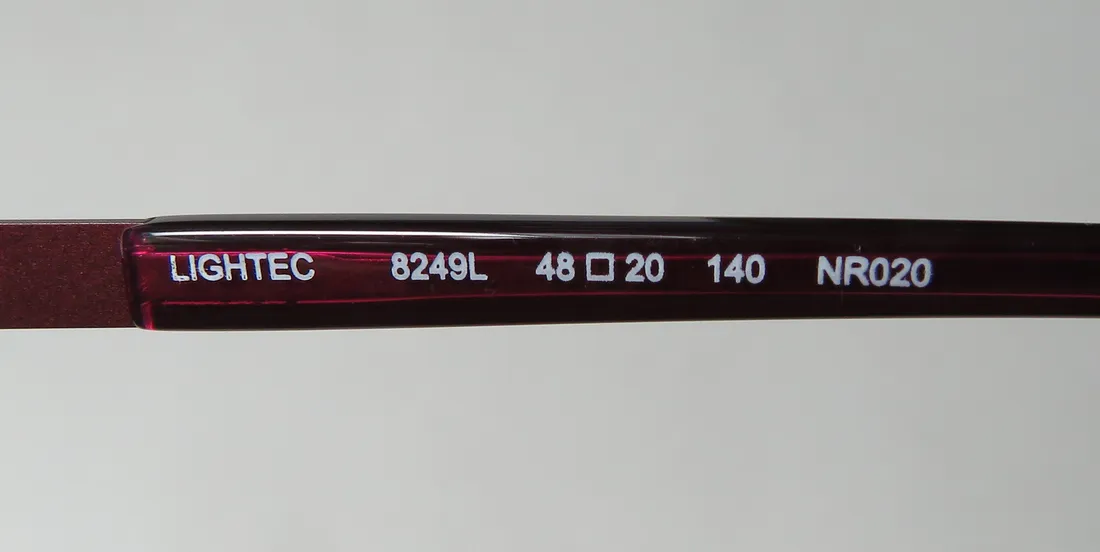 Lightec 8249l nr020 Eyeglasses Black 48mm 7